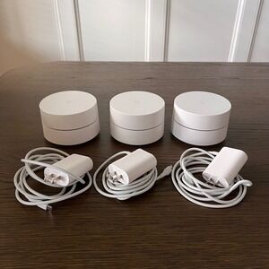 Google Wifi Router 3 Pack Set Model AC-1304 Whole Home Mesh Wi-Fi System